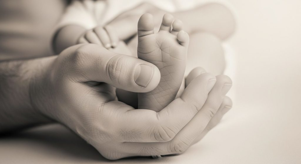 6 parent and child bond hand comparison